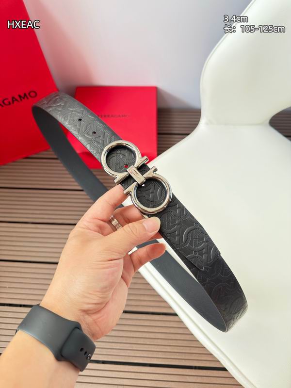 Ferragamo belt 34mmX105-125cm 8L26